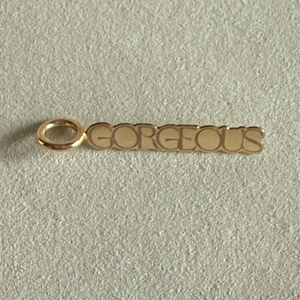 Gold 'Gorgeous' Pendant